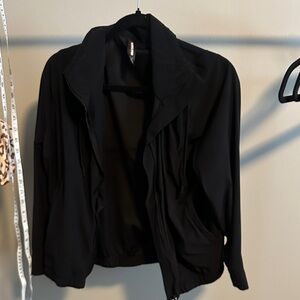 Black Women's bomber Jacket - Kirkland Lightweight Open Front